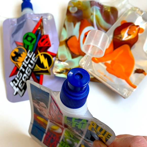 NWOT Kids Drink Pouch Bundle of 4 Travel On-the-Go - Picture 7 of 11